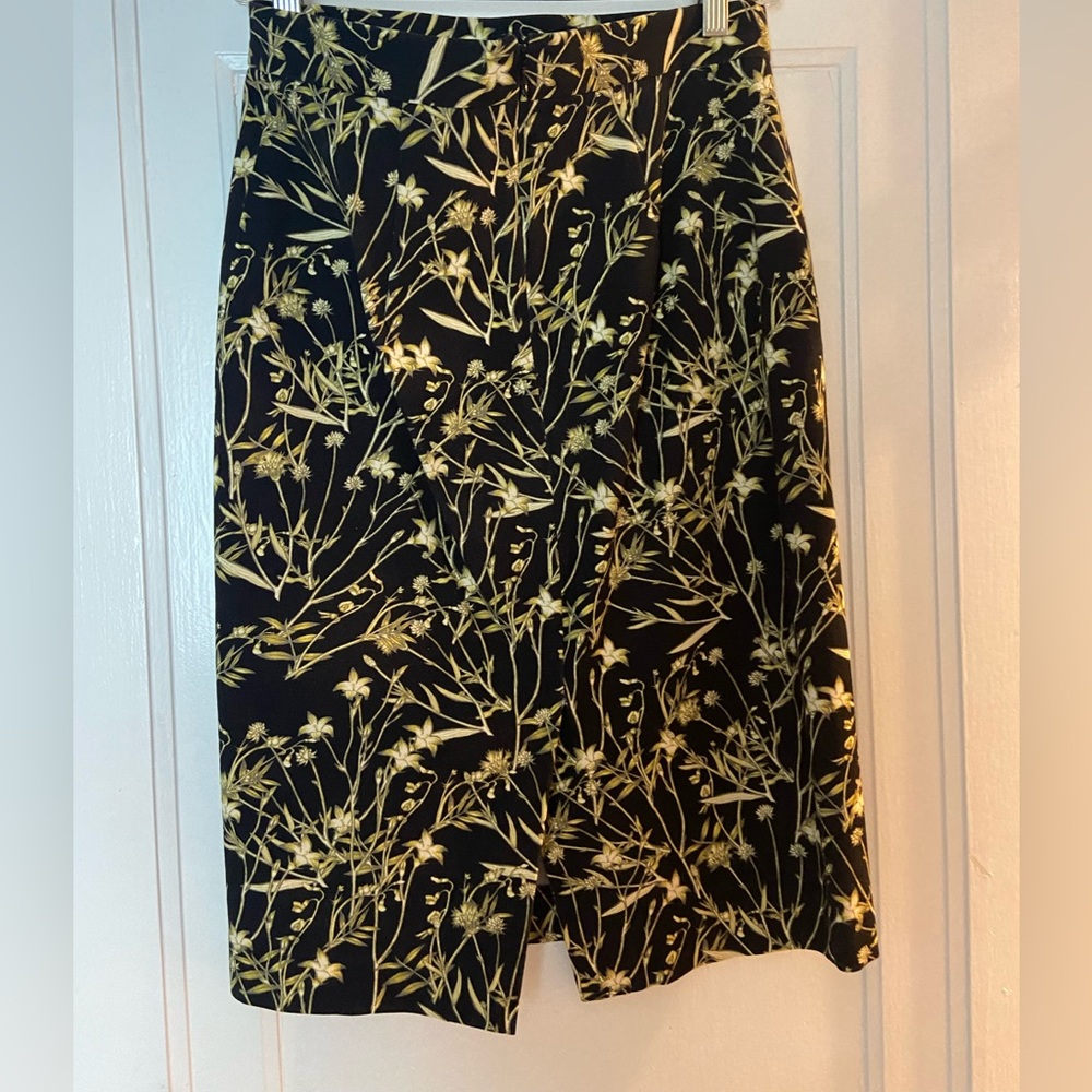 Banana republic floral pencil skirt